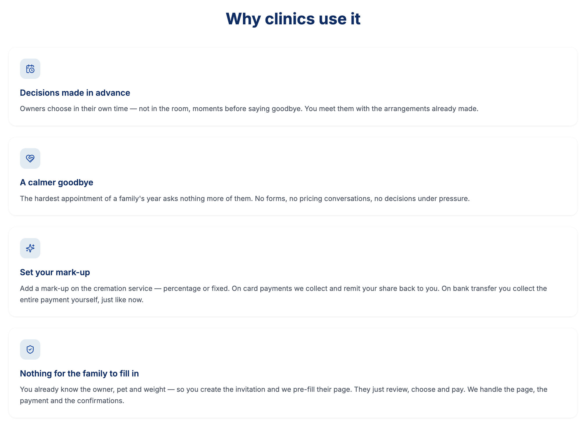 Our new pre-arrival tool for clinics reduces stress on the day