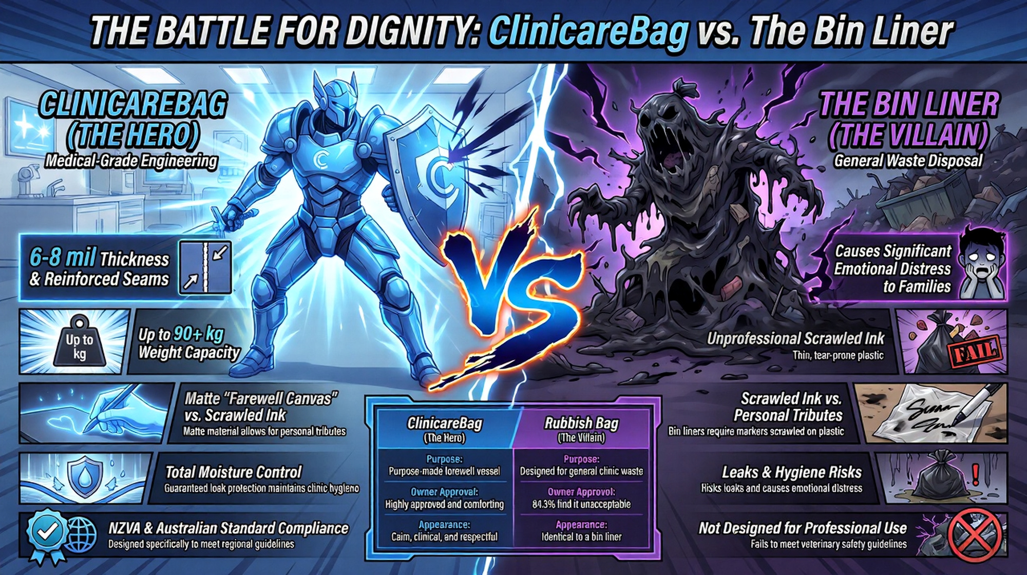 Clinicare bags not garbage bags for your pet